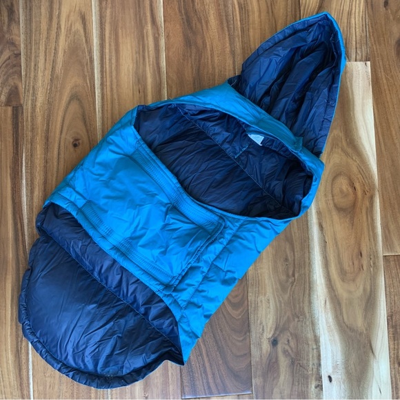 Free Country Down Blue Hooded Reflective Large Dog Coat Jacket L - Picture 5 of 10